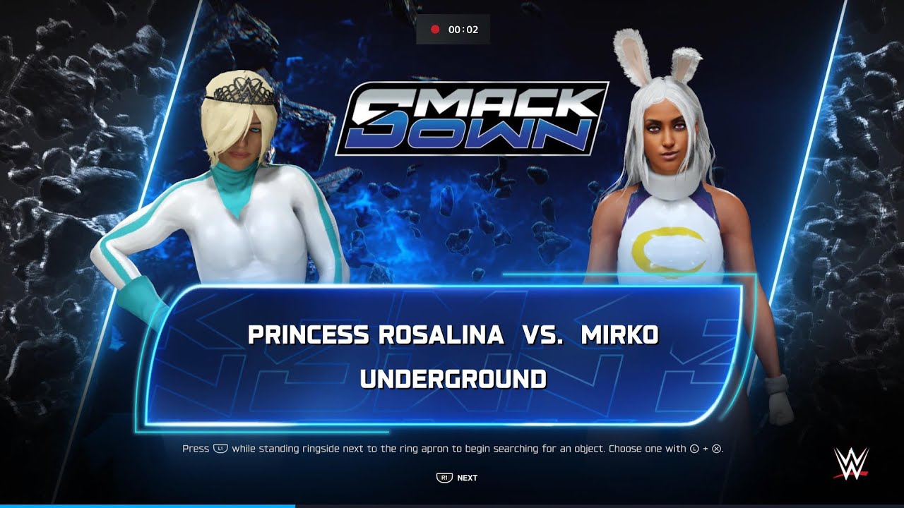WWE 2K25 Princess Rosalina VS Mirko Underground Match