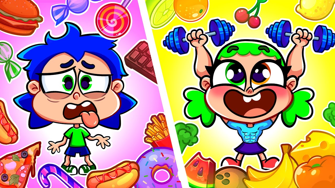 Eat Healthy, Stay Happy 😊🍎 Say No to Junk! | Kids Songs and Nursery Rhymes