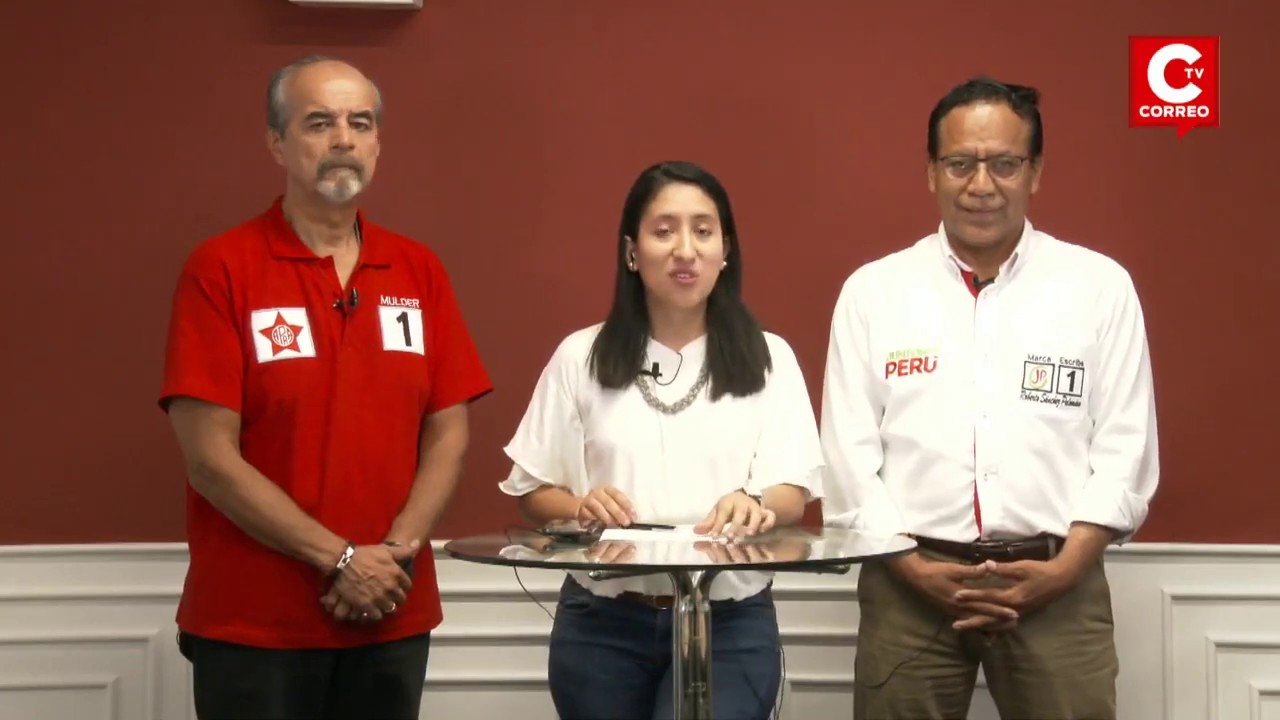 Debate electoral 2020: Mauricio Mulder (Apra) vs Roberto Sánchez (Juntos por el Perú)