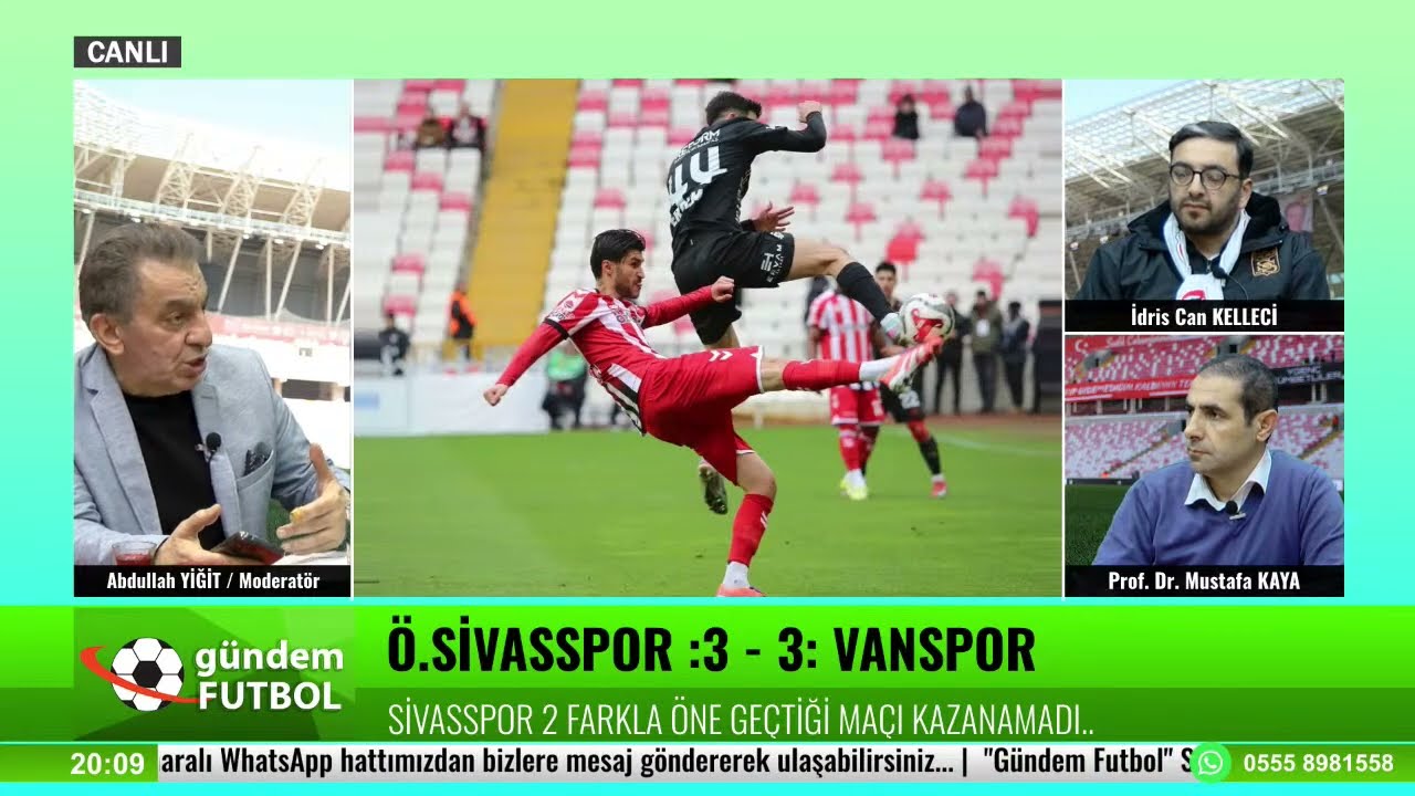 G&uuml;ndem Futbol  (16.02.2026) B&uuml;y&uuml;k Sivas TV Yayını...