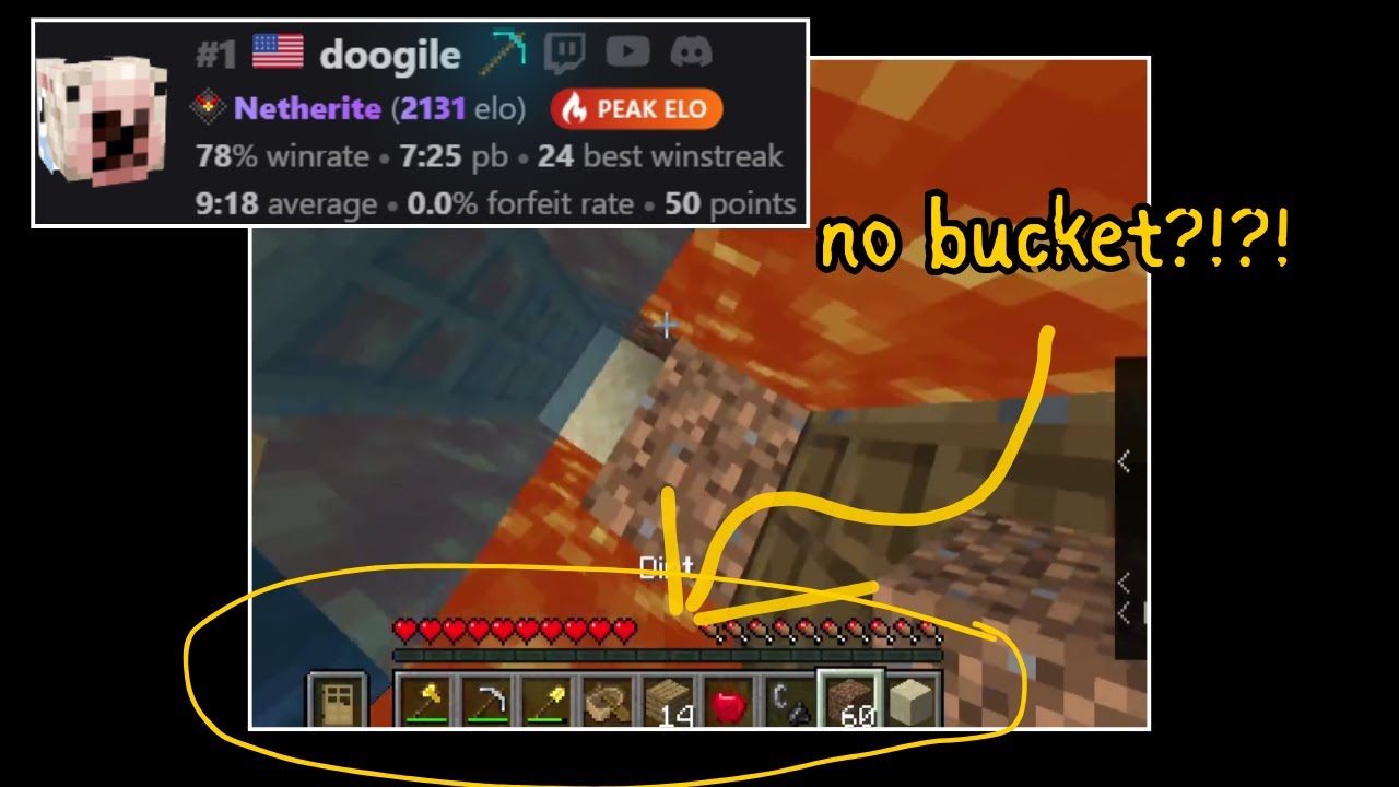 Insane Minecraft Speedrunning Clips That Make Me Wonder If Doogile is Human