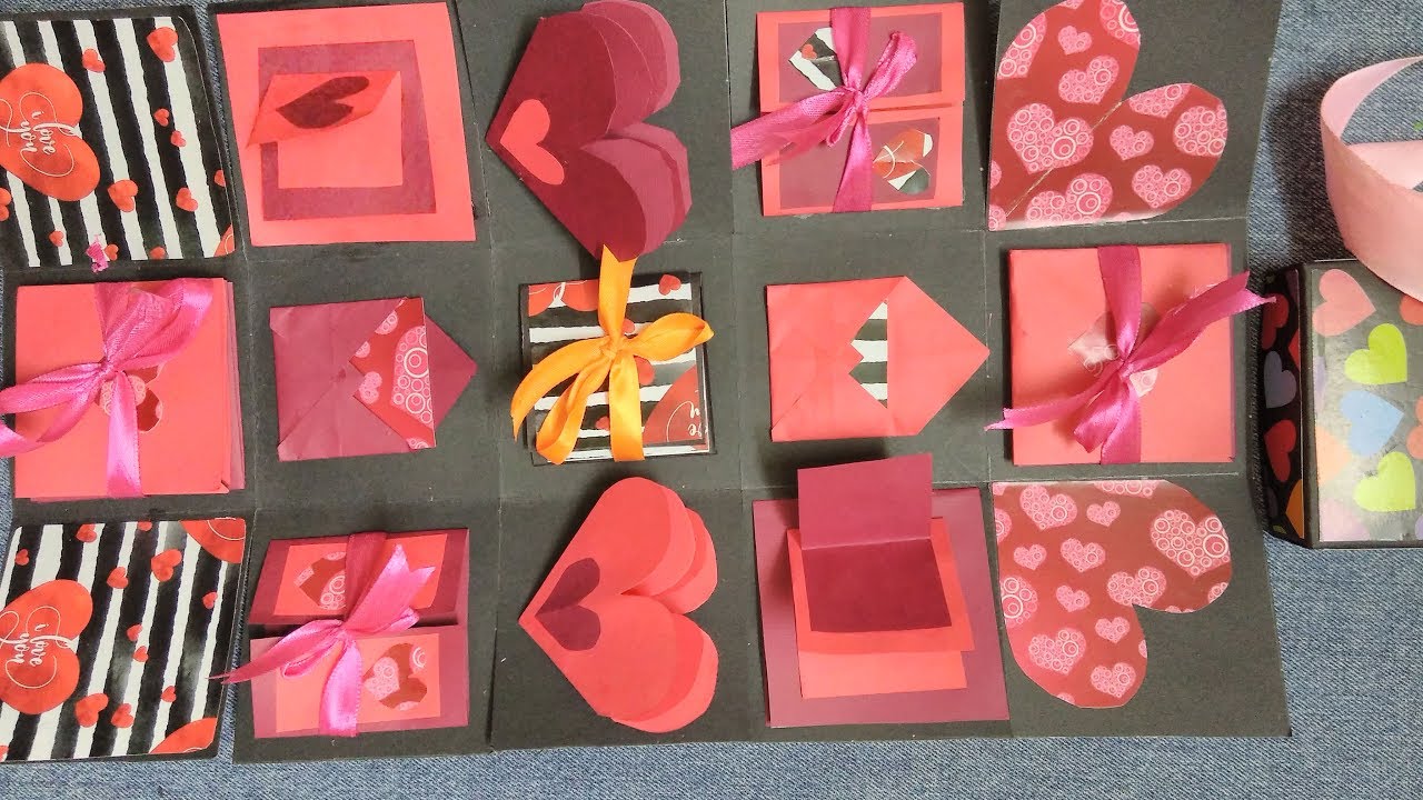 DIY Infinity Explosion box step by step tutorial / Valentine's Day Gift Box /Useful Creations