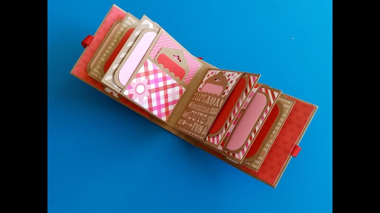 DIY ideas para regalar en San Valentín Miniálbum Scrapbook Tutorial