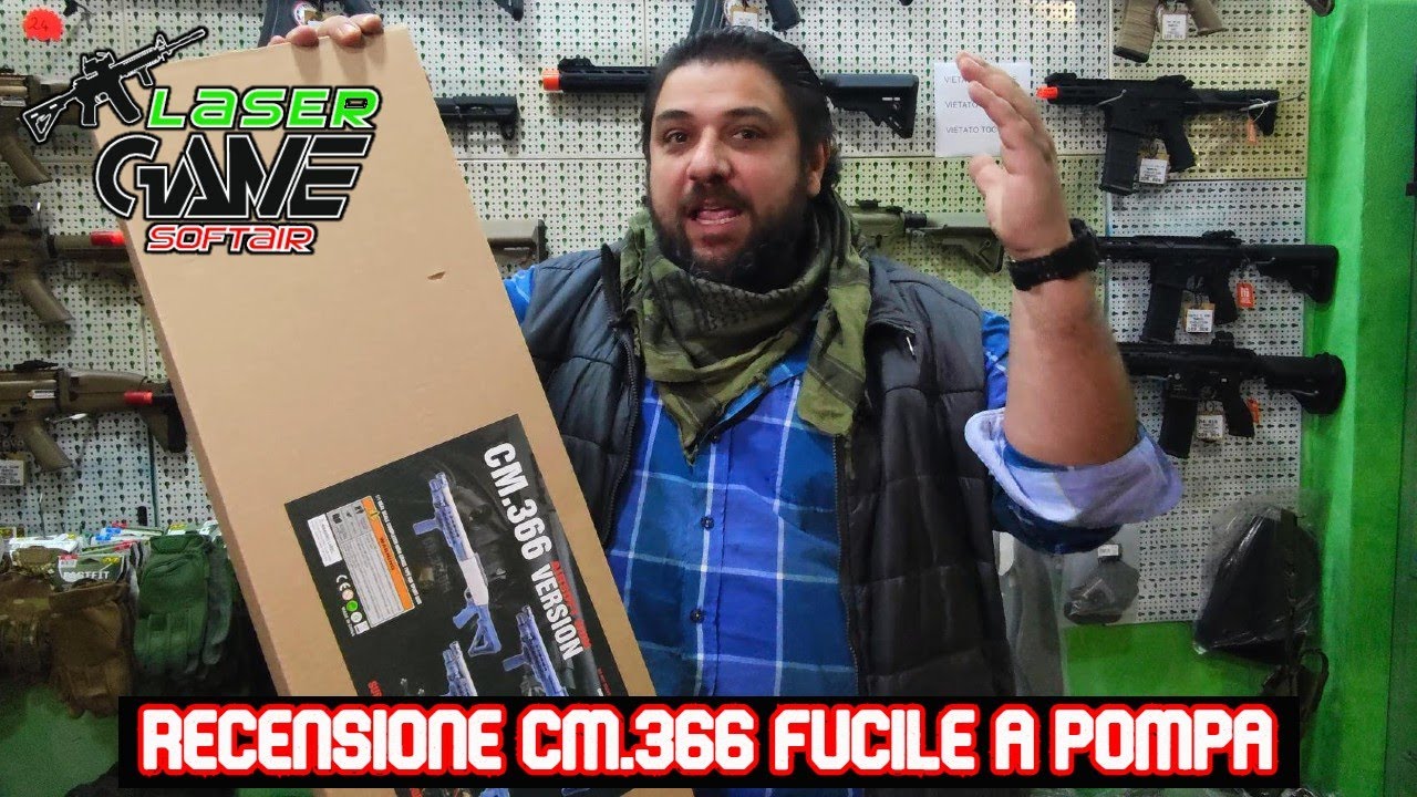 RECENSIONE CM.366 CYMA FUCILE POMPA TACTICAL KEYMOD