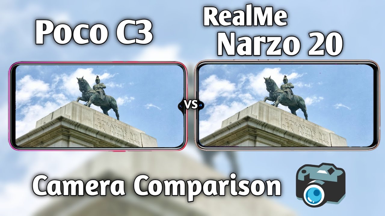 Poco C3 vs RealMe Narzo 20 Camera Test Comparison