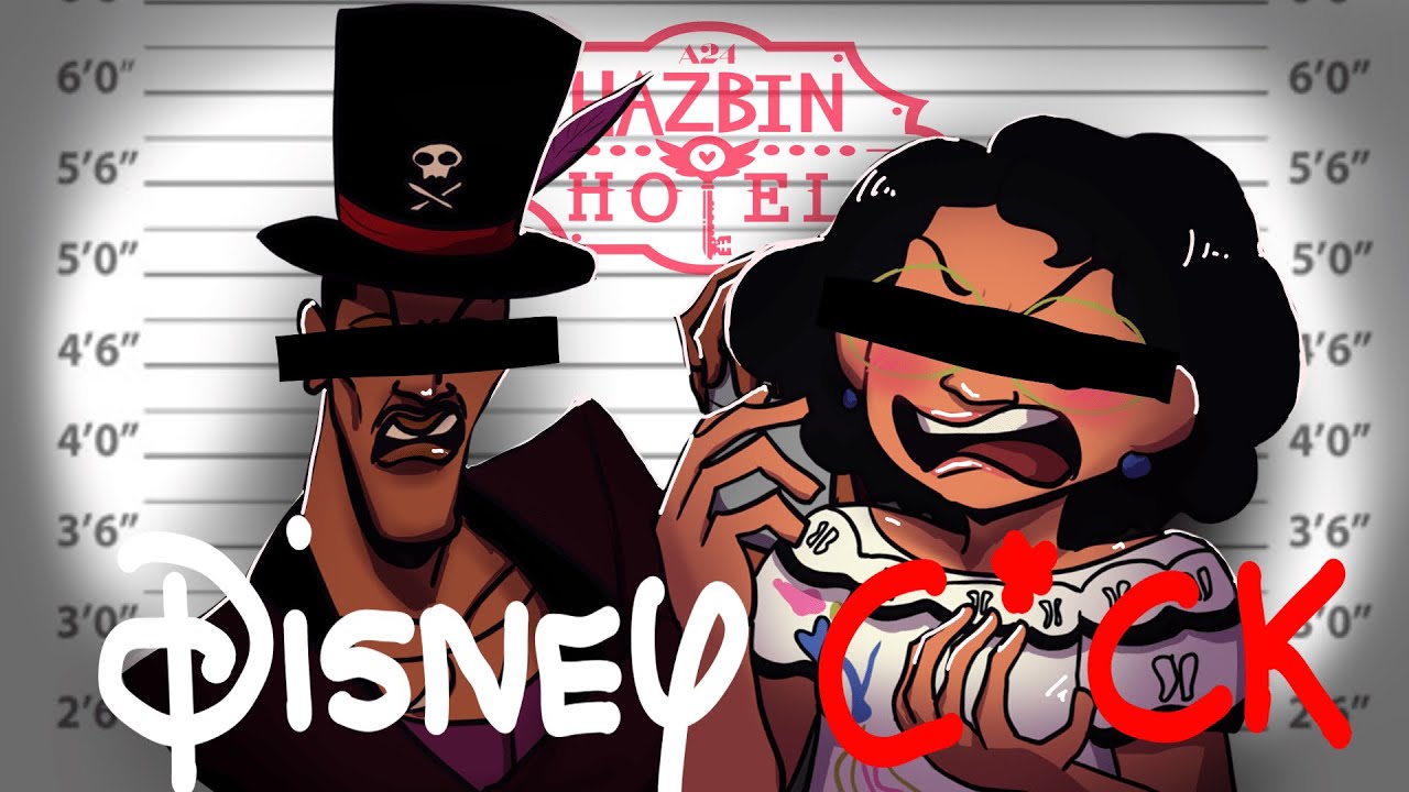 Hazbin Hotel voice actors cursing but its their Disney characters (an animation)