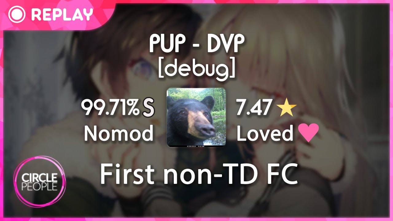 osu! | badeu | PUP - DVP [debug] 99.71% FC | 1st Non-TD FC