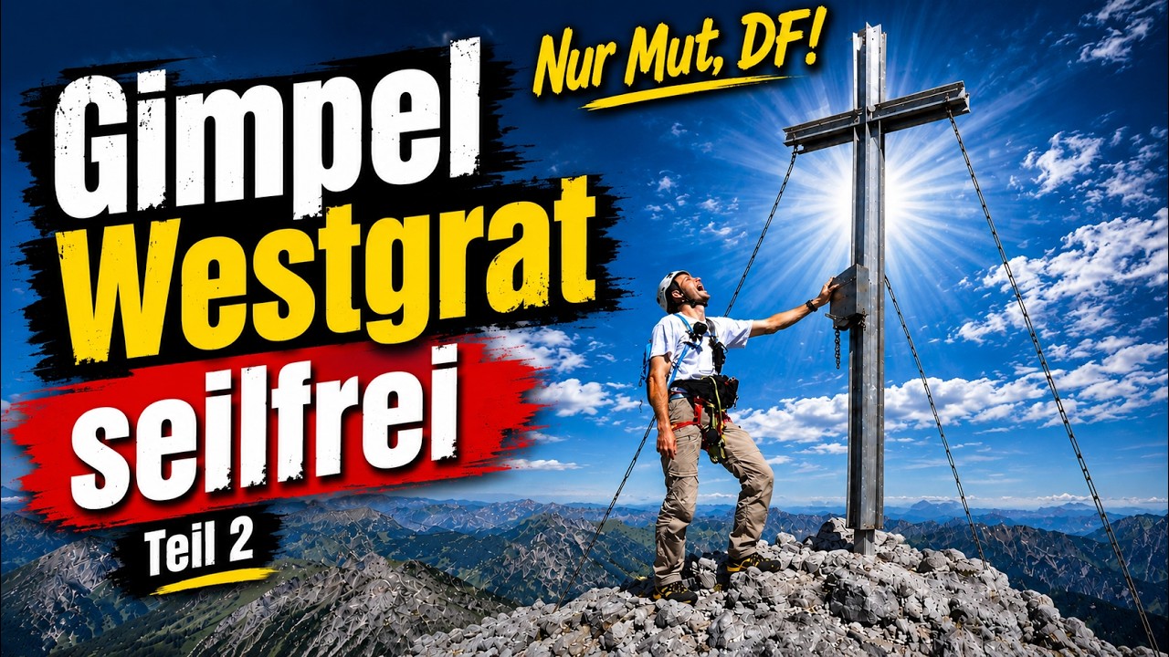 Gimpel Westgrat seilfrei, Rote Flüh, Friedberger Klettersteig (Teil 2/2) №223
