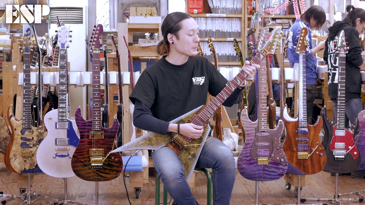 ESP Guitars: 2018 ESP Exhibition Limited EX18-35 ESP-ARROW-CTM FR [4K]