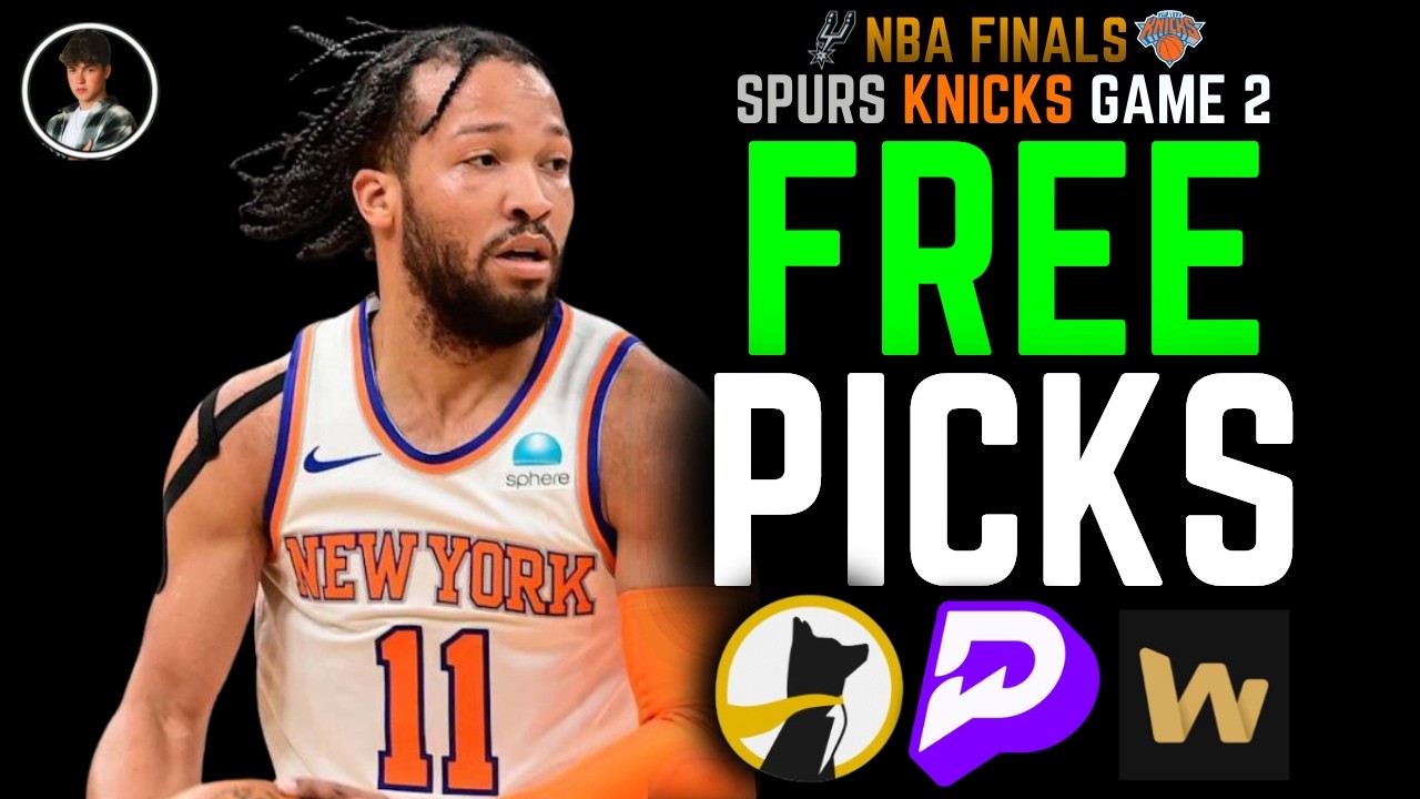 3-0 RUN 🚀 NBA FINALS SPURS vs. KNICKS GAME 2 PICKS | PRIZEPICKS PLAYER PROPS | JUNE 5TH #nba