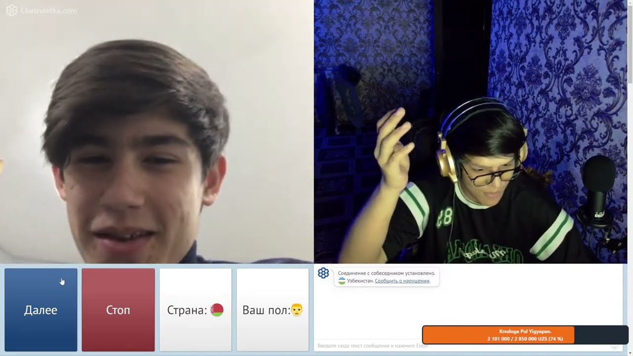 Uzbekcha Strim Chat Ruletka, FIFA 2024, Pubg, MBL va CS:GO oynemiz