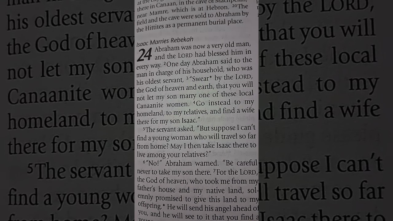 Genesis 23 & 24 Part 1 