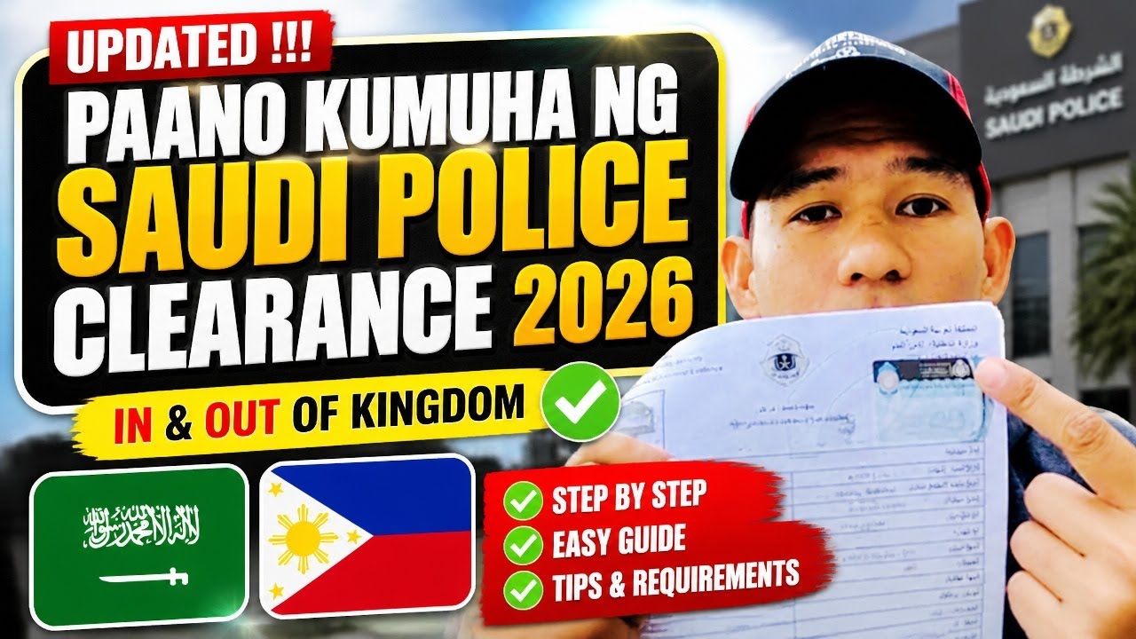 PAANO KUMUHA NG SAUDI POLICE CLEARANCE 2026 in & out of kingdom | Updated!!! #Verpagstv #guide #tips