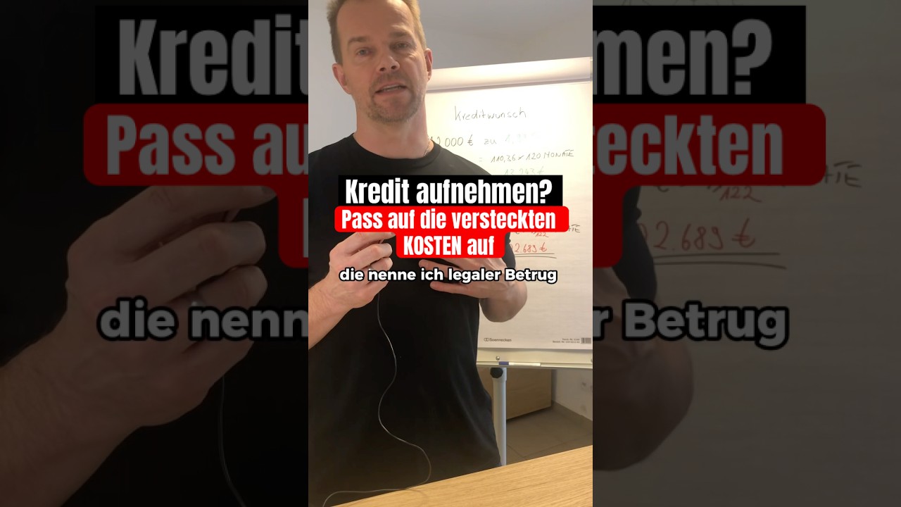Kredit aufnehmen? #shorts  #finanzen #sparen #geld #kredit #finanzen