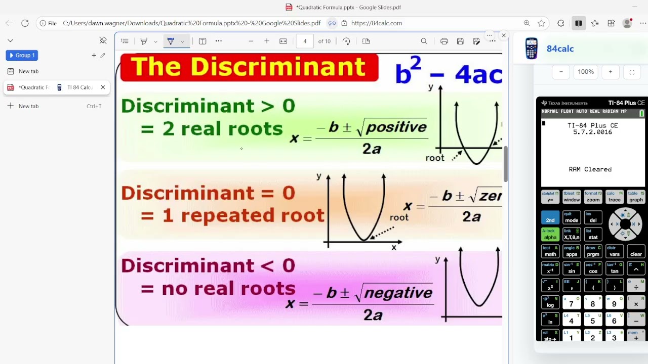 Quadratic Formula