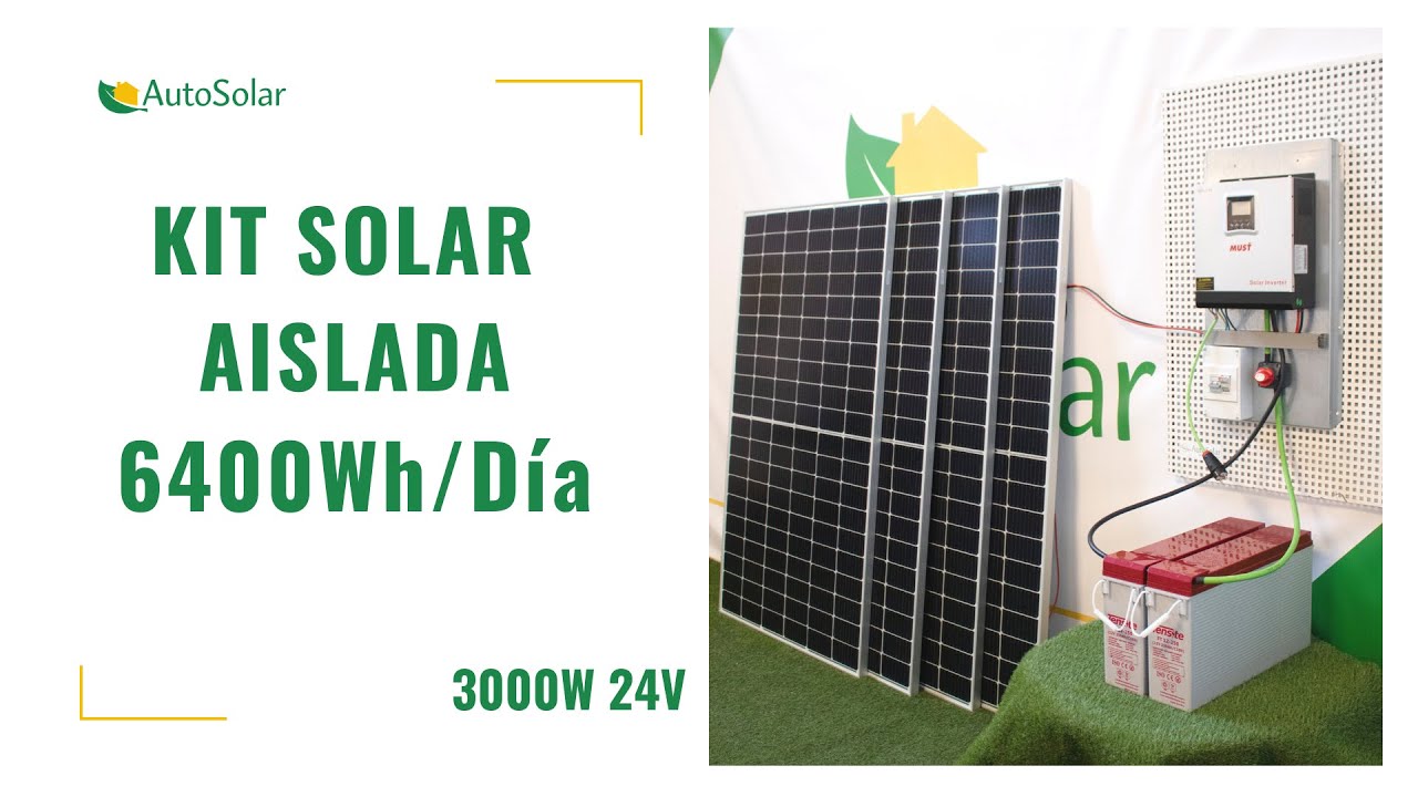 Kit Instalación Placas Solares Albacete 3kW 24V 6.4kWh/día | Casa de Campo