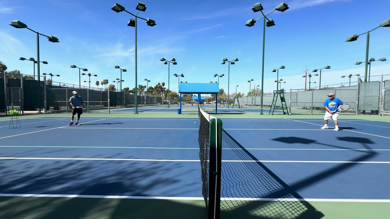 tennis volley-volley drill with USTA national champ