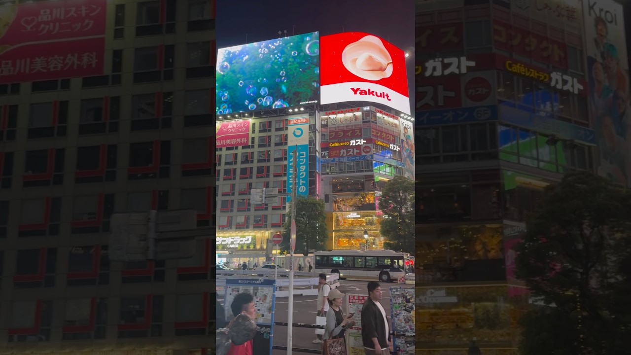 World famous and busy cross walks Shibuya Tokyo Japan #japan #citywalks #walking  #walkingworld