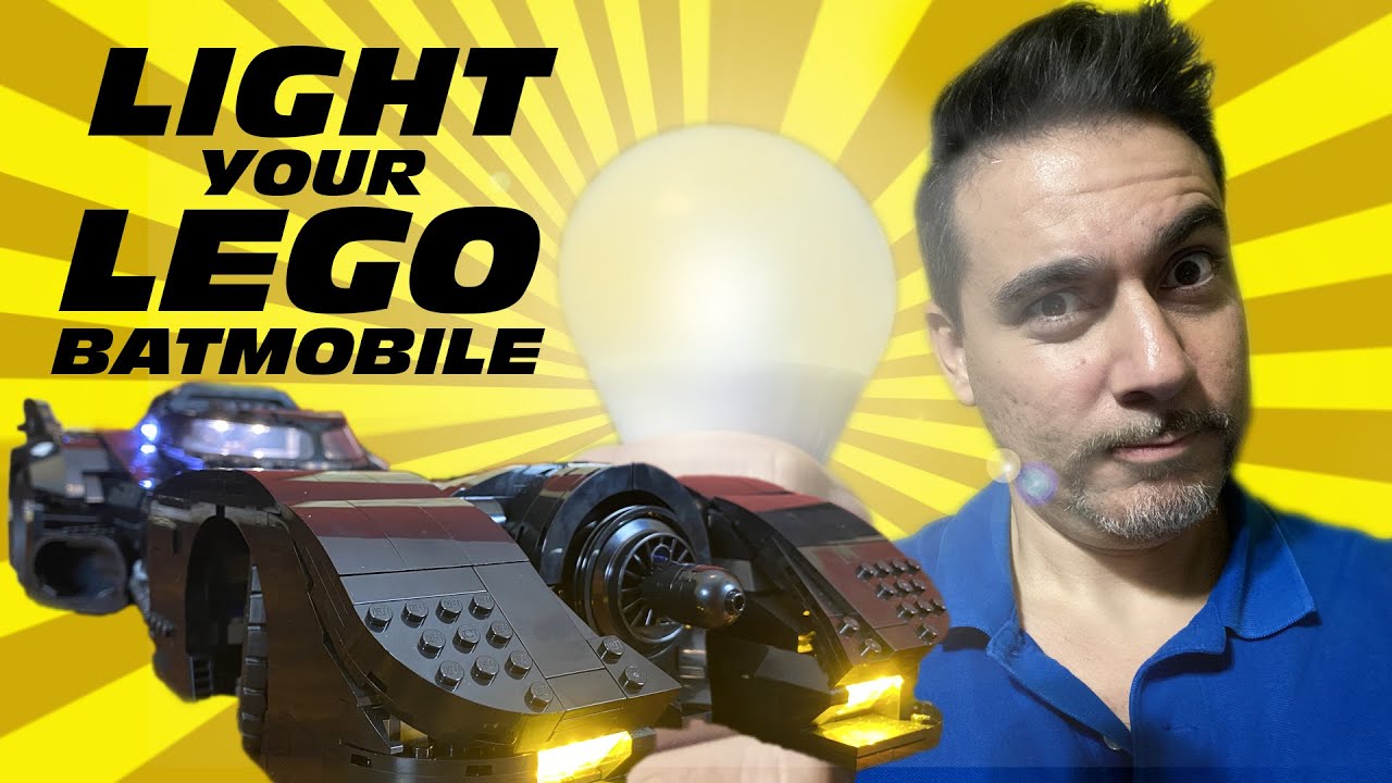 Adding LED  Lights To Lego 1989 Batmobile 76139 With Light My Bricks