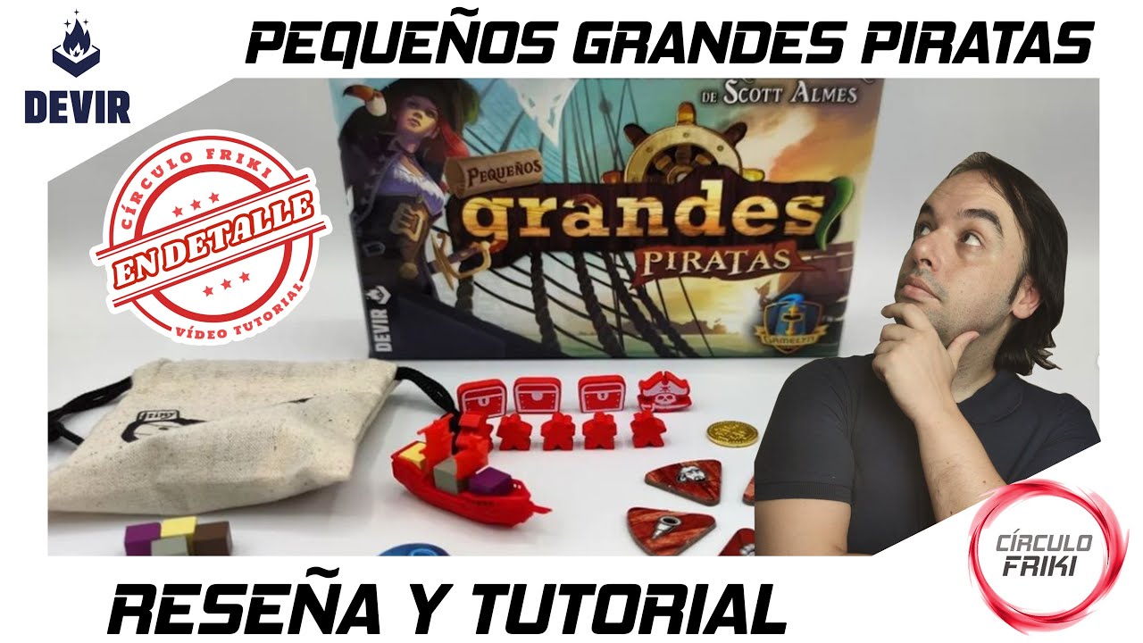 ⭕ PEQUEÑOS GRANDES PIRATAS 🏴‍☠️ Reseña y Cómo se juega / Tutorial 🏴‍☠️ Juego de mesa -Devir