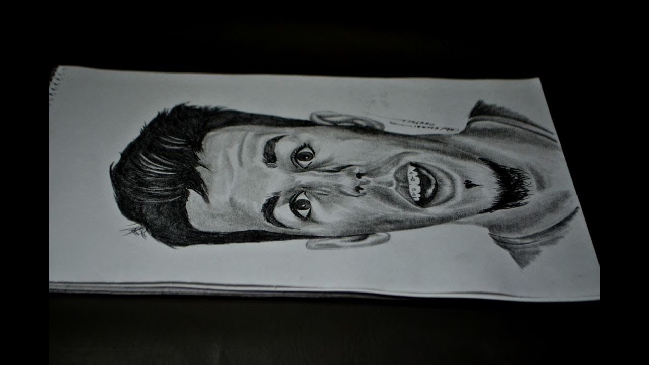 Portrait Drawing of Youssef Aabou channel Misaha | مساحة