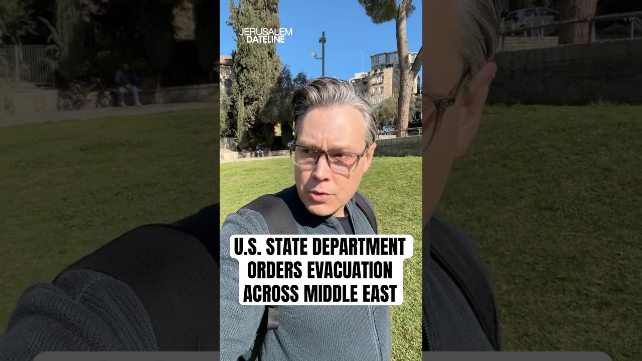 Drone Alert Over Jerusalem as U.S. Orders Evacuations Across Middle East #jerusalem #iran #israel