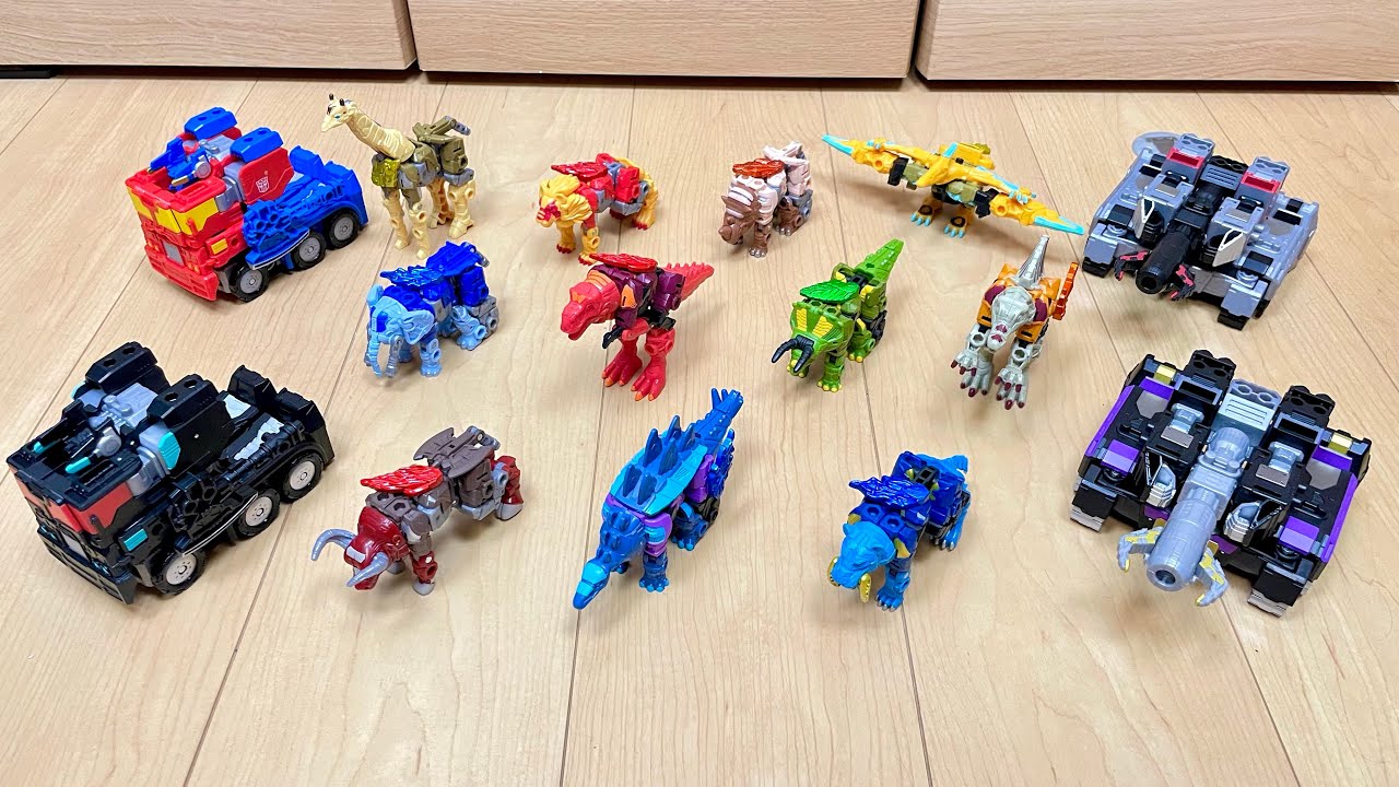 【Transformers Wild King All robot】トランスフォーマーワイルドキングのアビスレイン、ネメシスプライム、シャドウメガトロンを追加して遊んでみた
