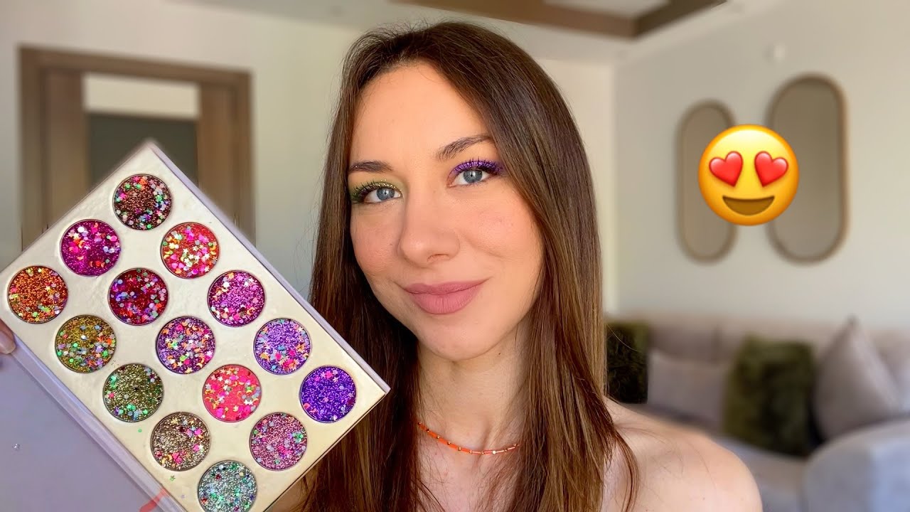 39 TL' YE HARİKA GLITTER PALETİ 😍| GLAMIERRE GLITTER