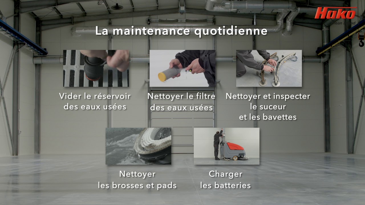 Hako Scrubmaster B90-B90 CL vidéo formation (Français)