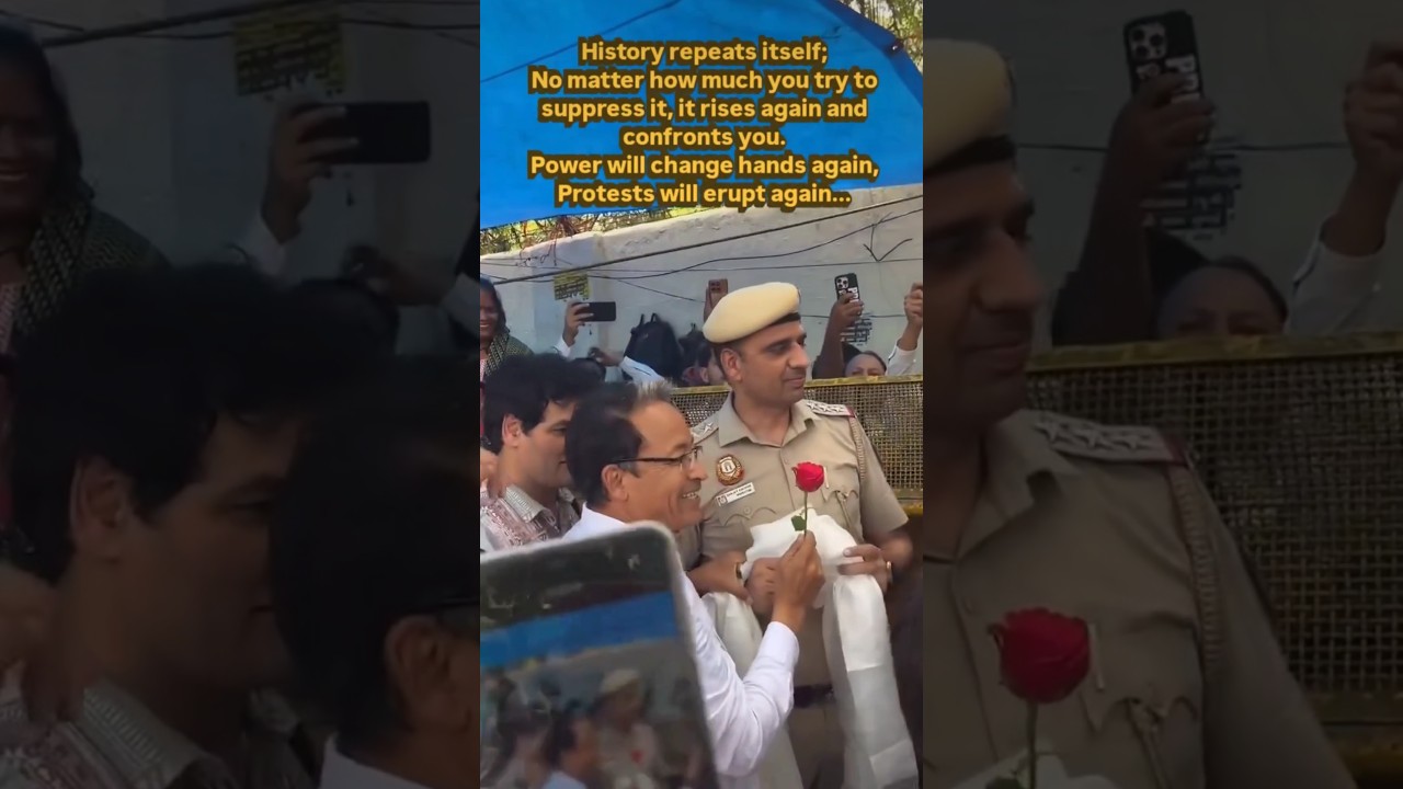 Sonam Wangchuk protests at Jantar Mantar in a novel way 🫡 #protest #delhi #news #shorts