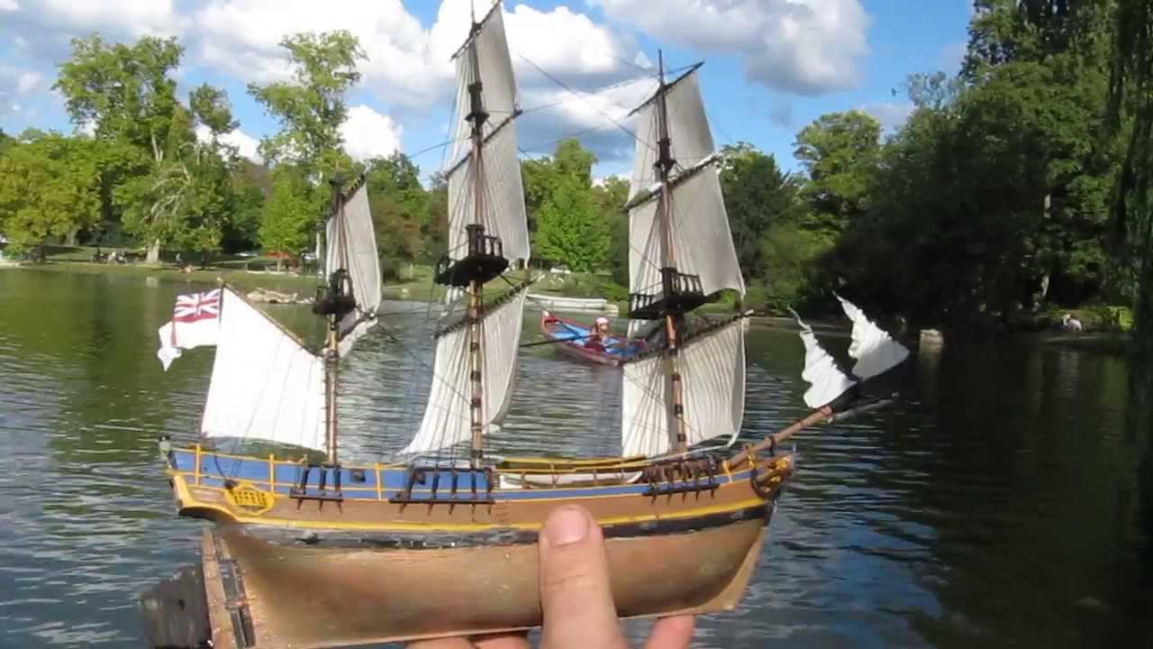 Modèle réduit RC : Daumesnil - Le Bounty de Didier - Première navigation - boat