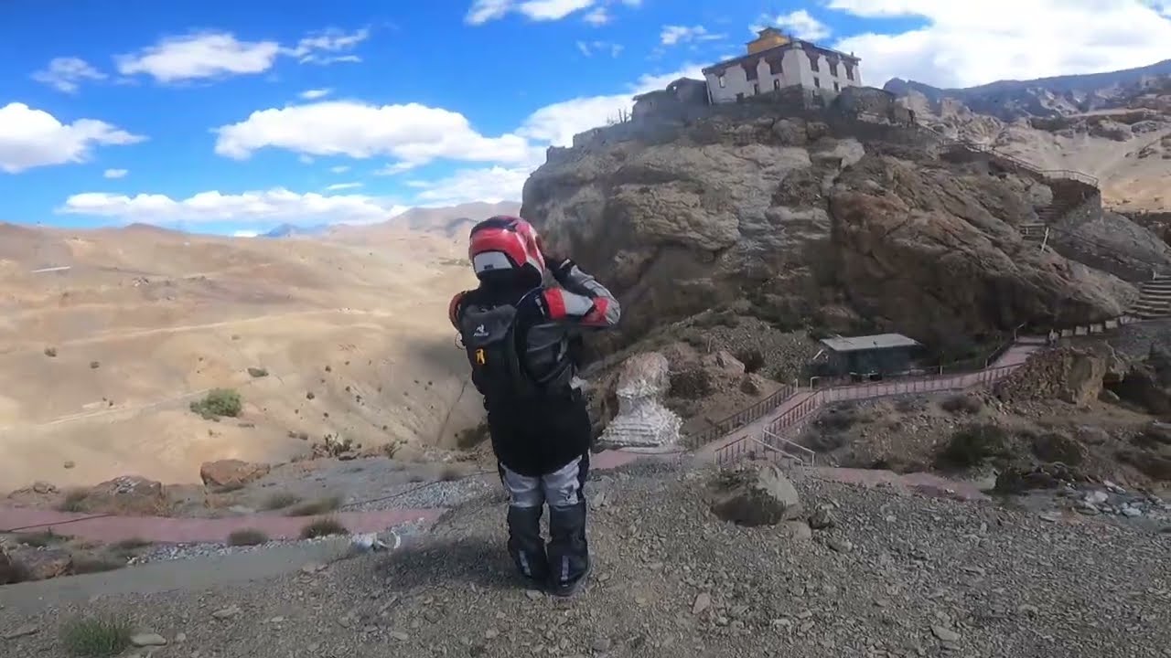 Beautiful Mulbekh Monastery Ride- Leh - V-Strom SX 250 Raw Video