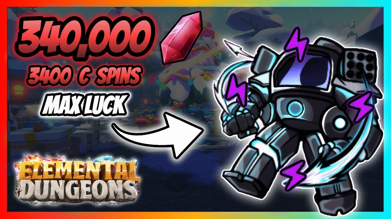 Spinning With 340k Gems For A Corrupted MECH Element | Elemental Dungeons