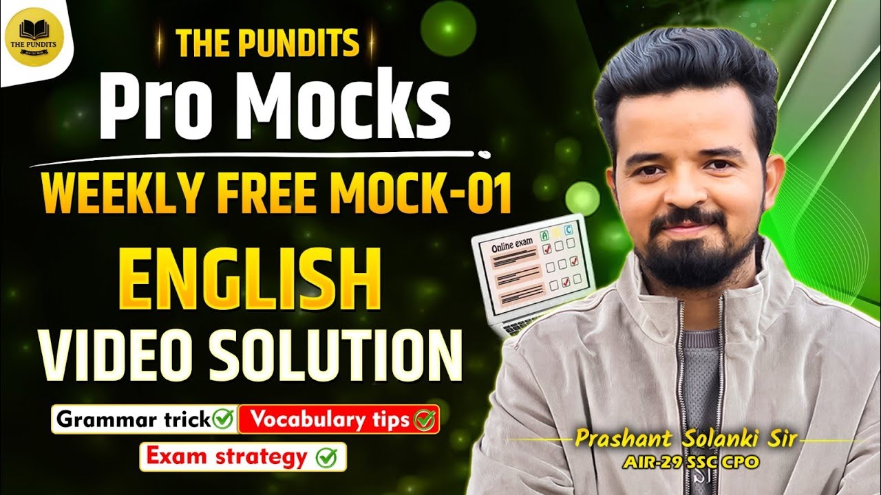 ProMocks LIVE MOCK 01 - ENGLISH Video Solutions by 