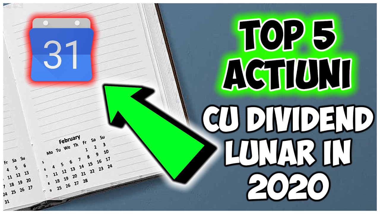 Top 5 Actiuni cu Dividend Lunar in care Poti sa Investesti la Bursa in 2020