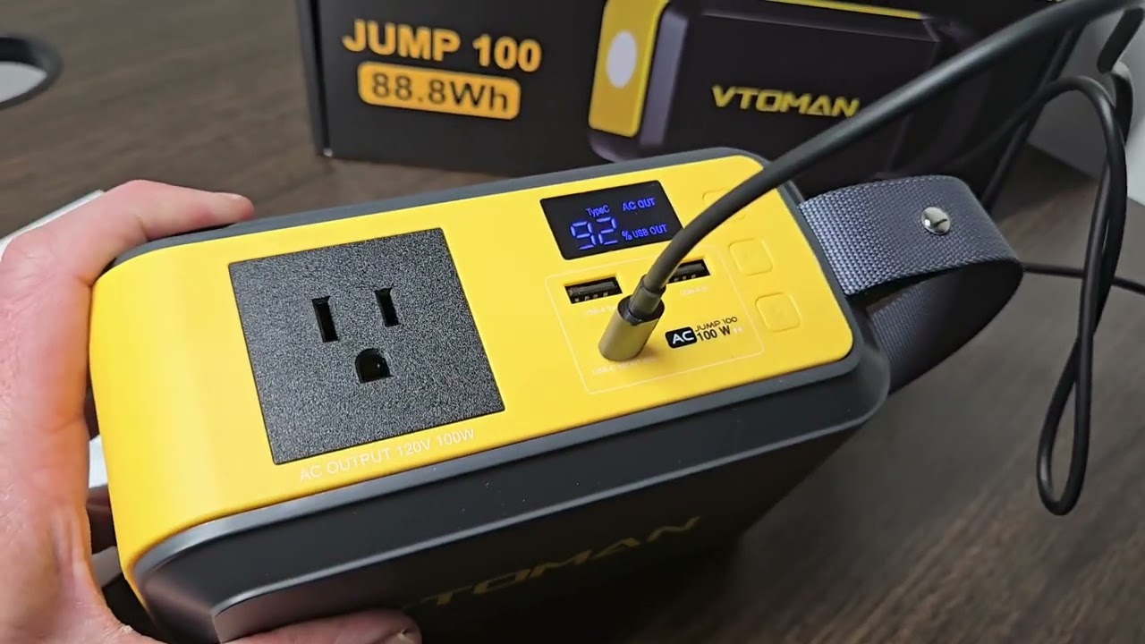 Как зарядить VTOMAN Jump 100?
