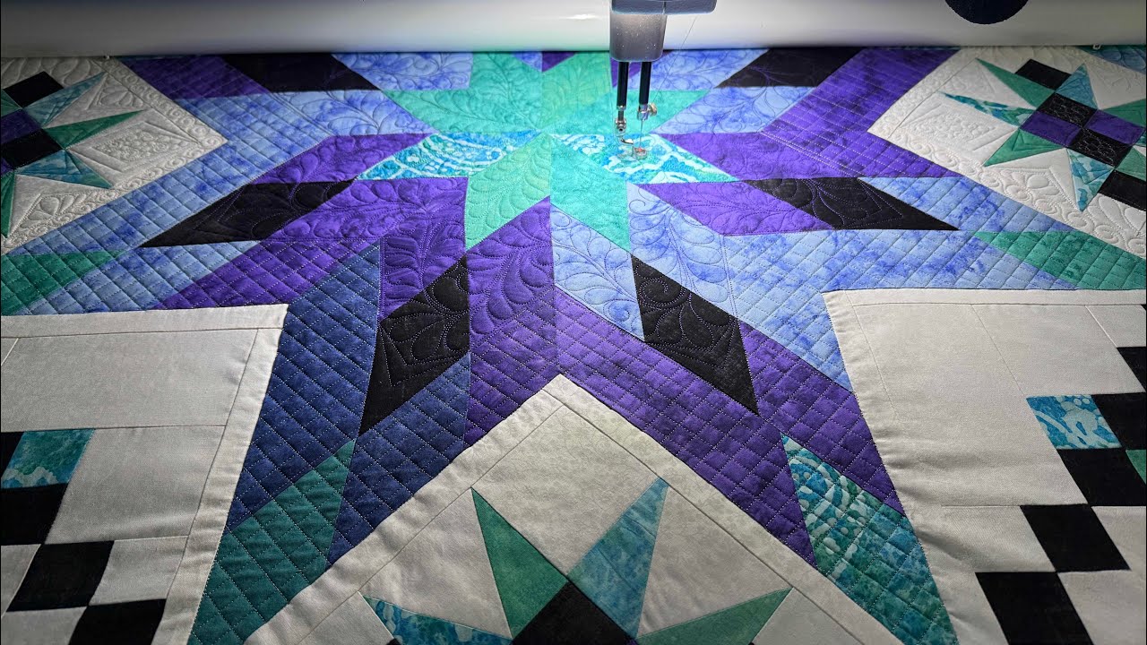 Basting a quilt on the longarm