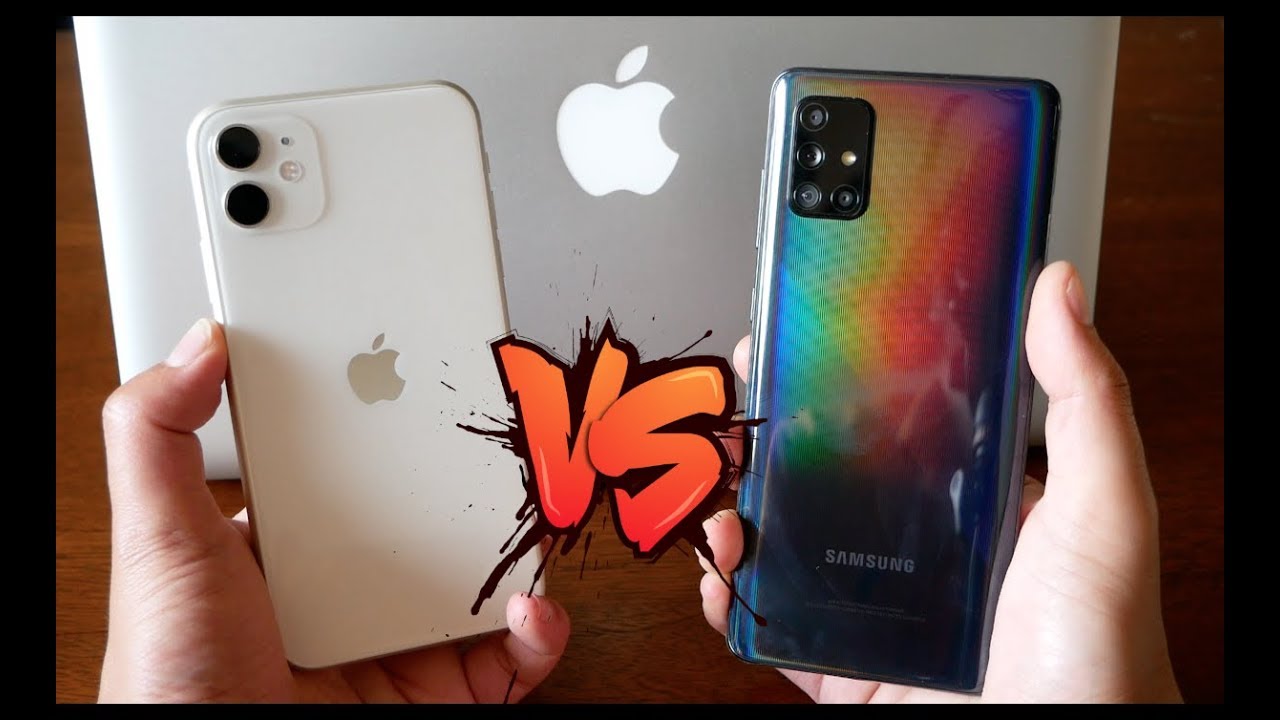 iPhone 11 VS Samsung Galaxy A71 Speed Test