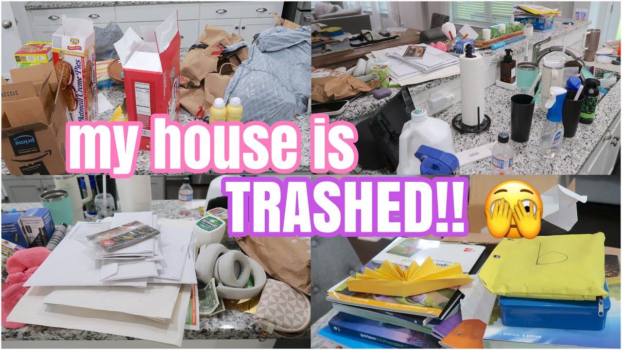 MY HOUSE IS TRASHED!! EXTREME CLEAN WITH ME 2025 | MESSY HOUSE CLEAN WITH ME