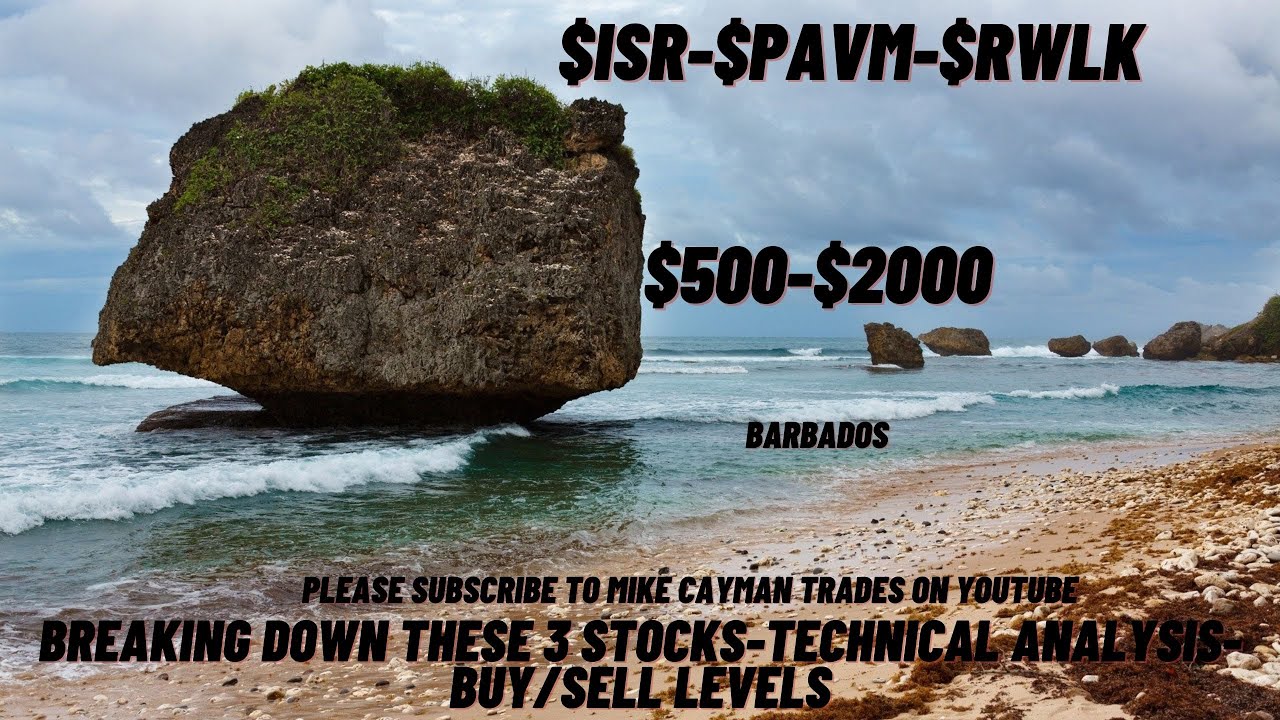 #ISR-#PAVM-#RWLK-$500-$2000-Technical Analysis-Buy/Sell Levels