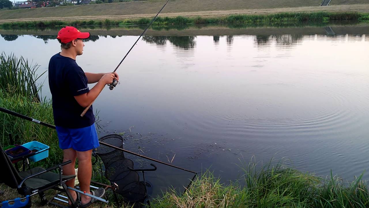brzana 63 cm złowiona feederem na kanale ulgi w Opolu