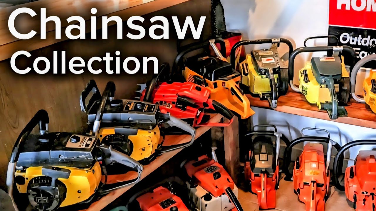 Running LARGE Vintage Chainsaw Collection! Cutting and Interview