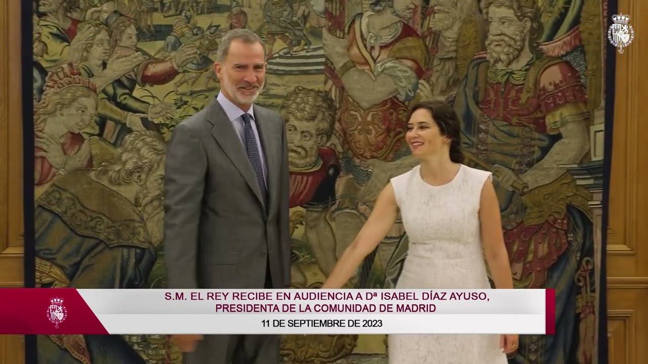 El Rey recibe en Audiencia a la presidenta de la Comunidad de Madrid, Isabel Díaz Ayuso