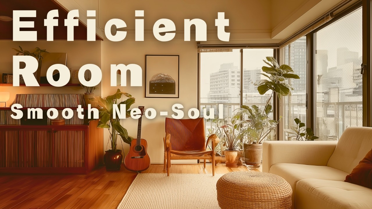 Efficient Room ☕️ 1 Hour Smooth Neo-Soul BGM for Work & Steady Focus
