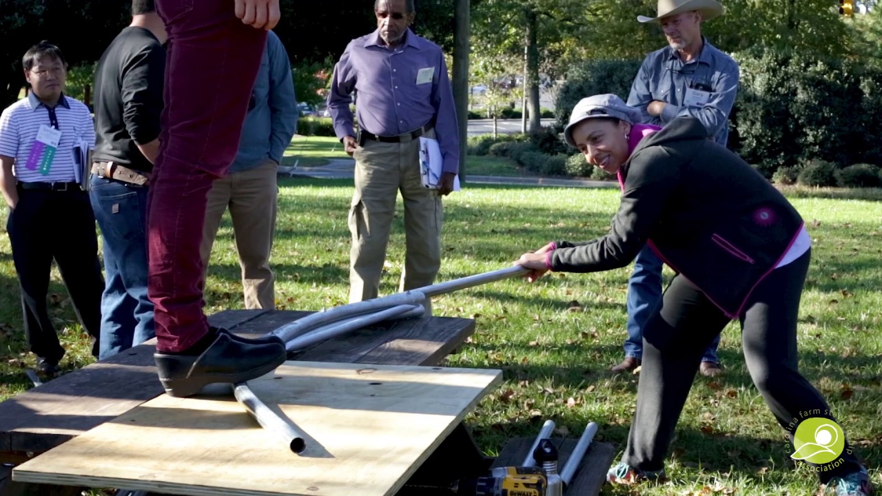 Building a Movable High Tunnel, Part 2 of 4:  How to bend the hoop