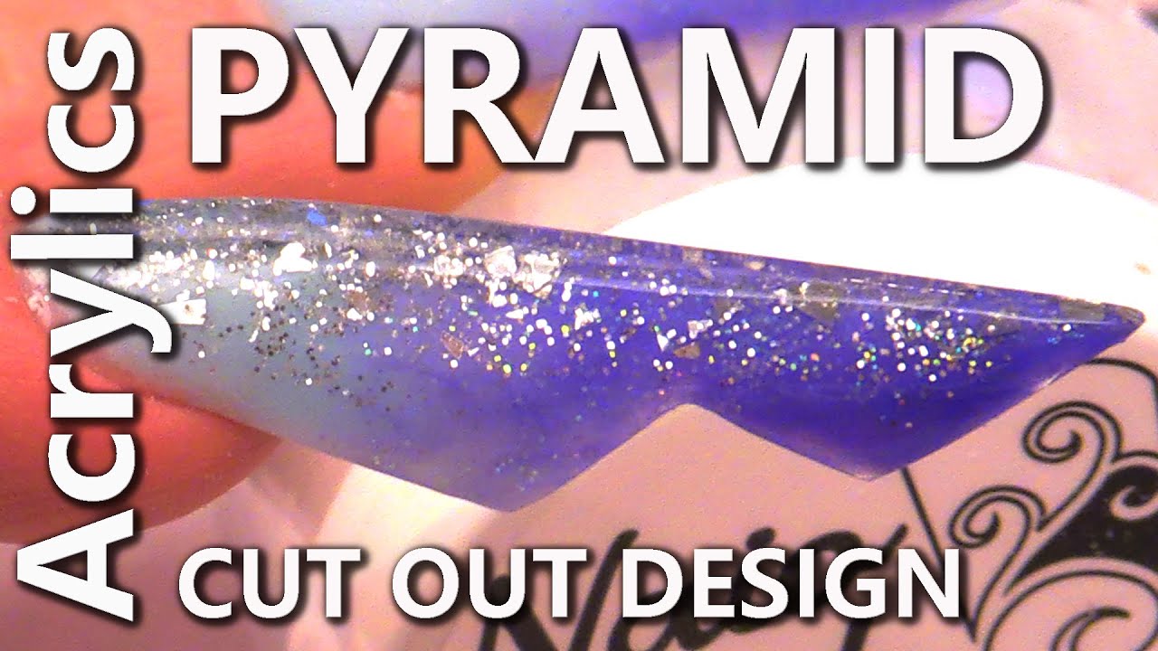 How to Create an Acrylic Pyramid Cutout Ombre Nail