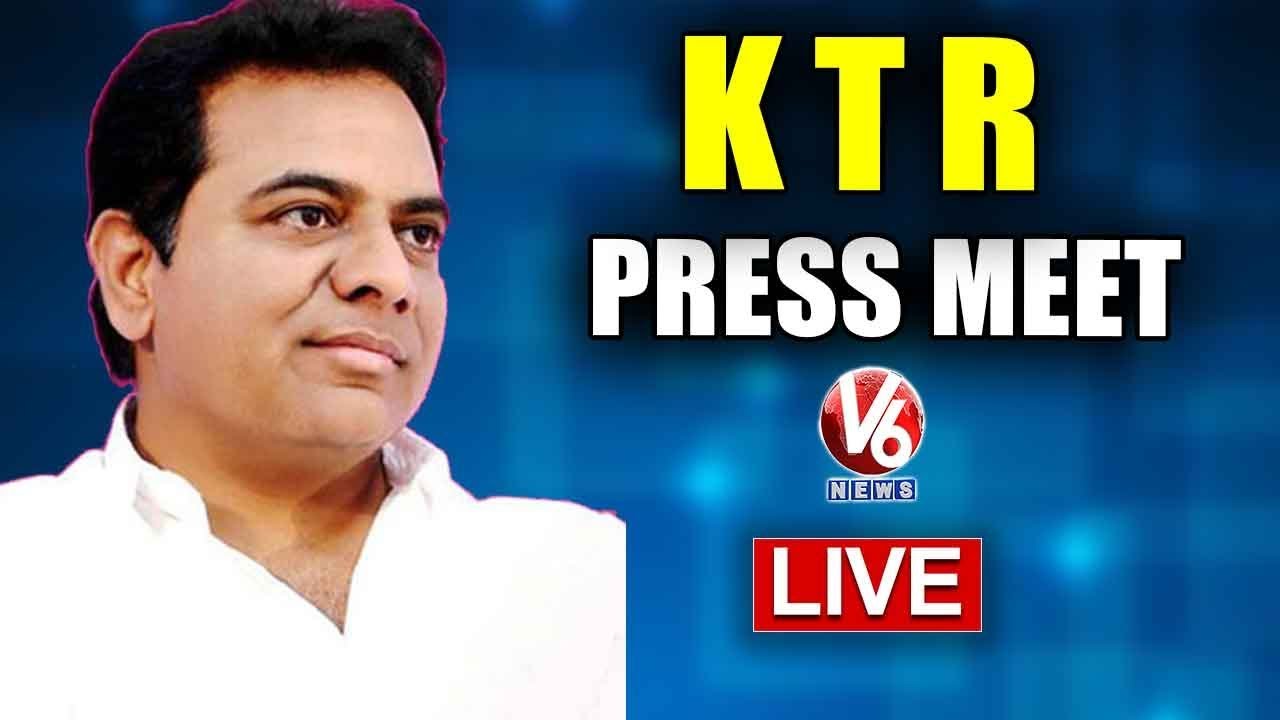 KTR Press Meet on Social Media | V6Telugu News
