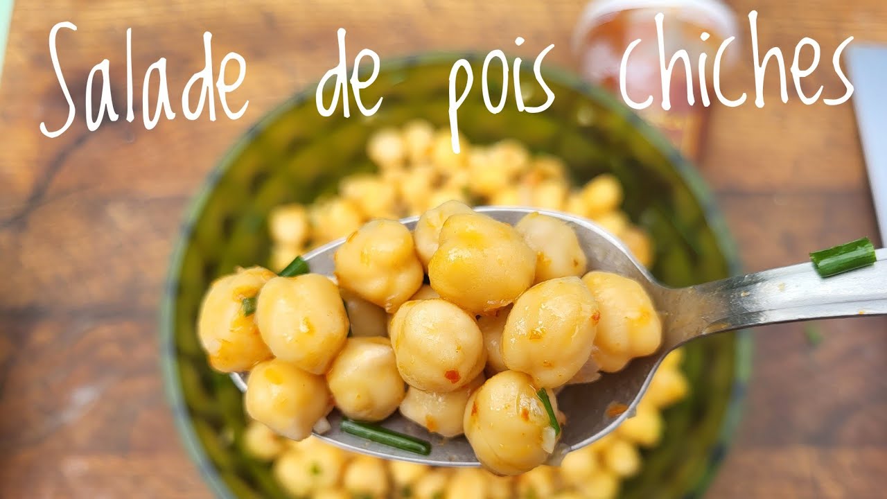 SALADE DE POIS CHICHES À LA HARISSA, recette végétarienne