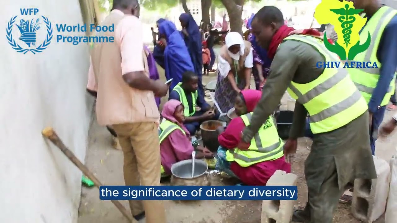 GHIV Africa's Cooking demonstration in Gajiram, Nganzai