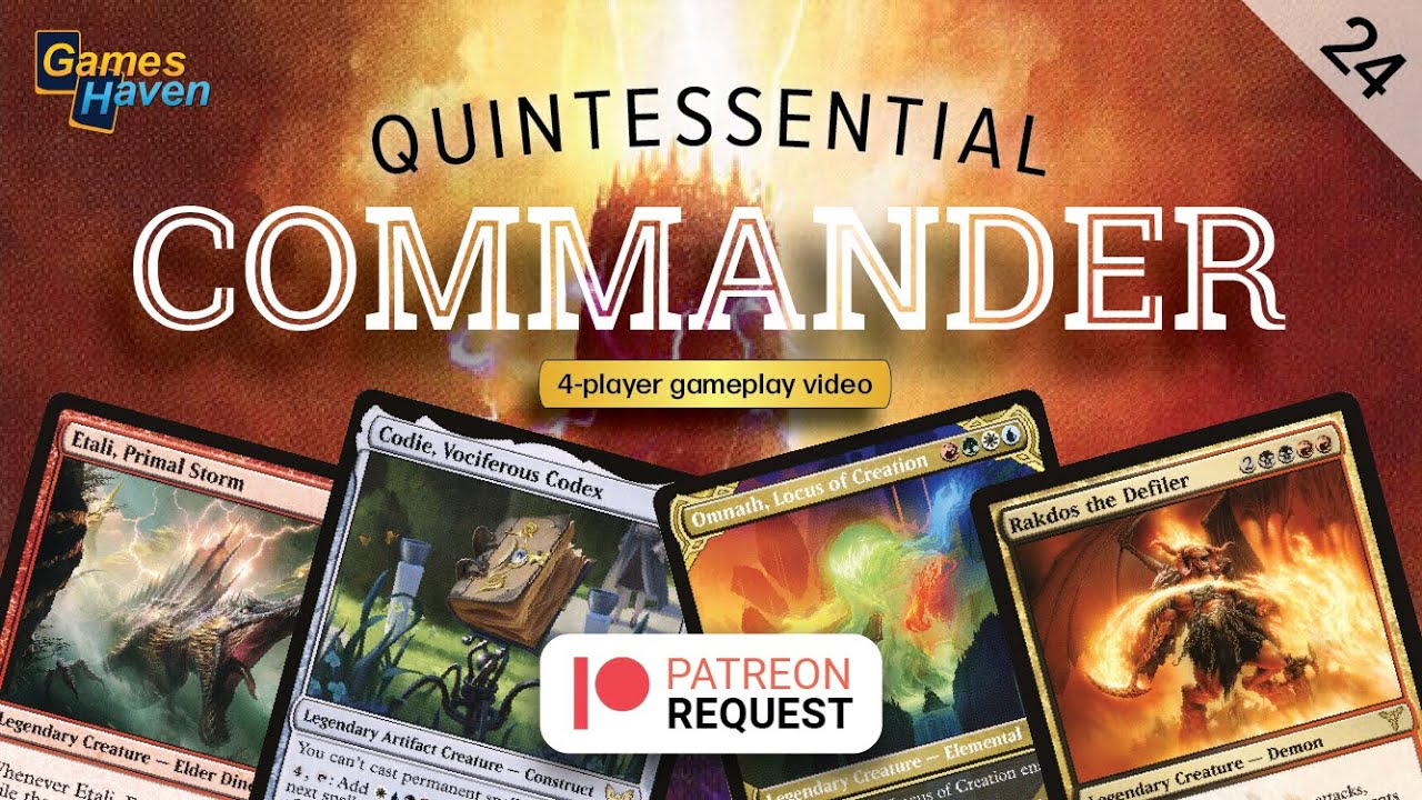 Codie vs Etali vs Omnath vs Rakdos | MTG EDH Gameplay | Quintessential Commander 24